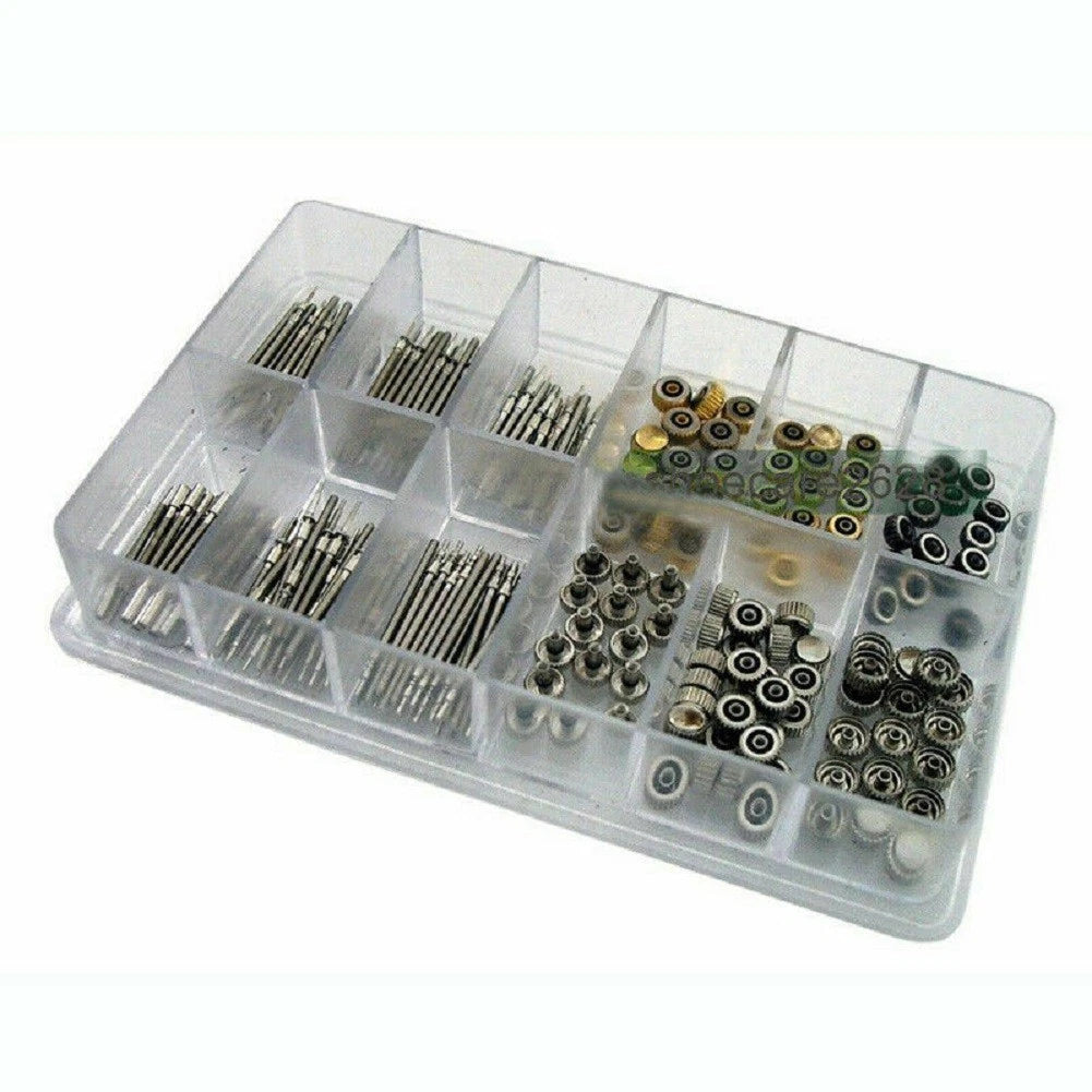 1 Set Watch Stem Watch Crown Parts Box Set Assortment Quartz Watches