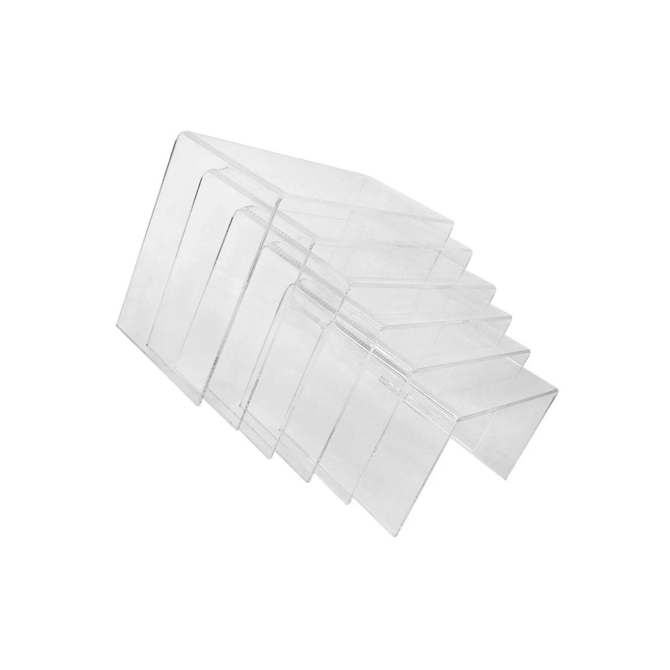Crystal Clear Acrylic U-shaped Nester Display Stand At Retail Store