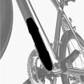 Mountain Bike Down Tube Protector Sticker Silicone Material