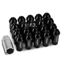 Open End M12x1.25 50mm Tall 25mm Od Black Aluminum Jdm Lug