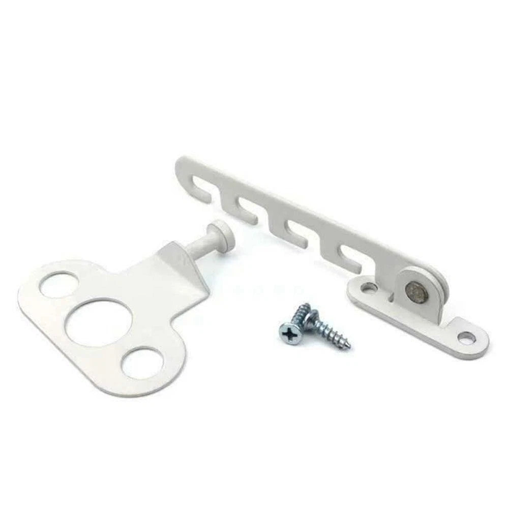 White Adjustable Window Latch Bracket 6.3 X 4.2 X 1.7 Cm Windproof