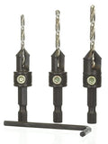 Snappy 3pc Gold Screw Countersink Bit Set