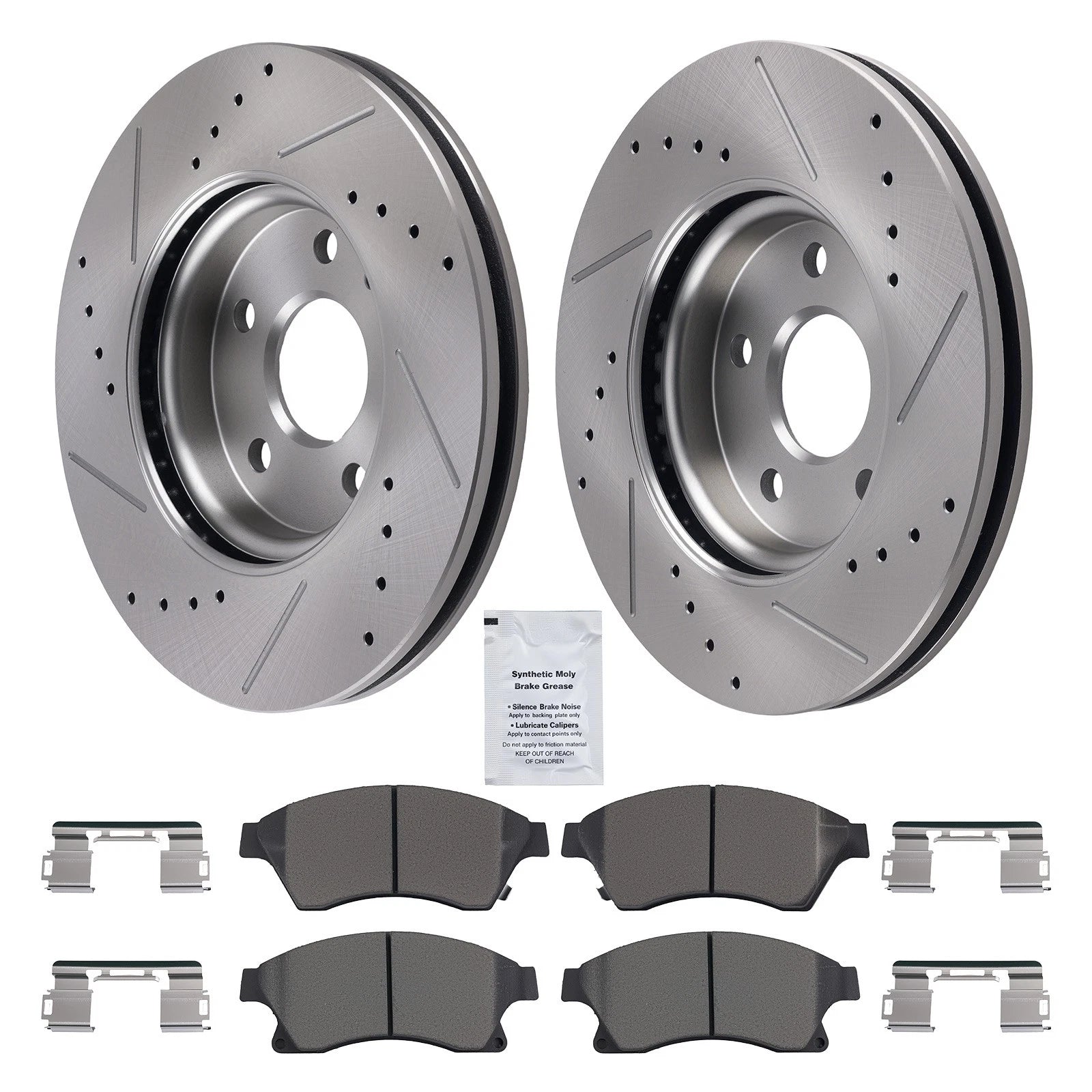 Front Drilled Slotted Brake Rotors Pads For | Built Supply Co
