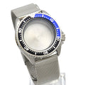 42mm Stainless Steel Watch Strap Belt Bezel Case Set For Nh35 Nh36