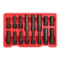 16pc Security Locking Key Lug Nut Master Pro Socket Set Tool Kit Wheel Removal