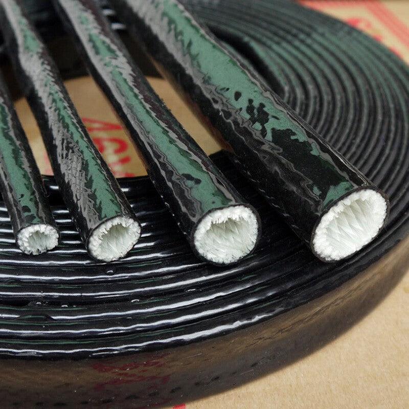 Black Silicone Fibreglass Fire Sleeving