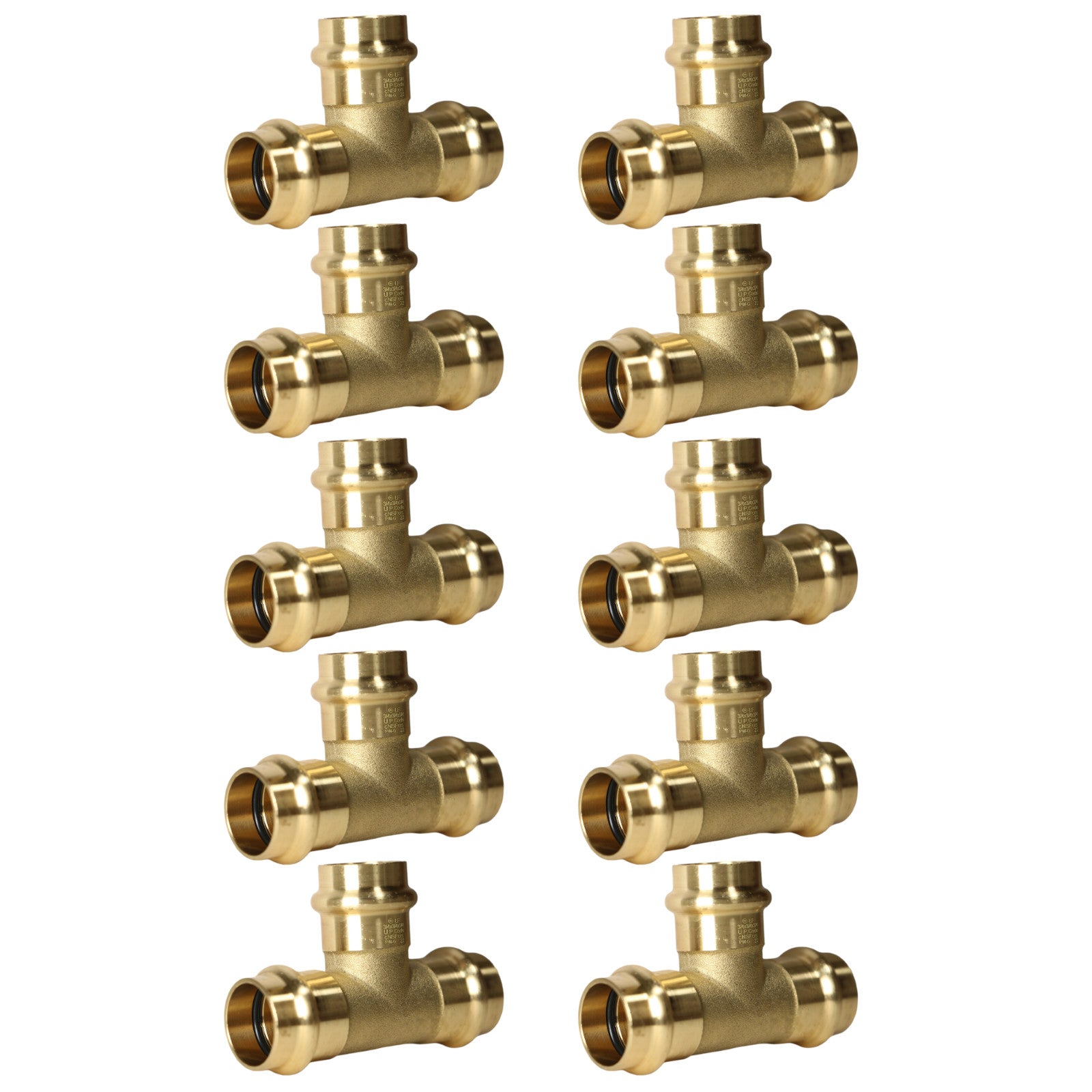 XFITTING 3/4" Press Tee - 10 Pack