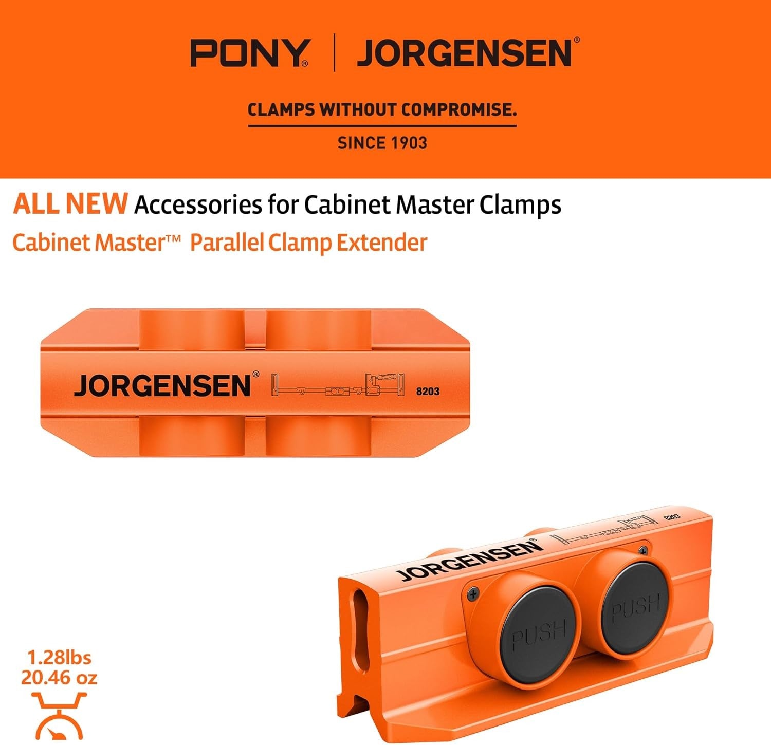 Jorgensen Parallel Clamp Extender by Jorgensen