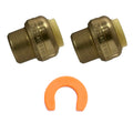 XFITTING 1/2" Push Fit Cap - 2 Pack