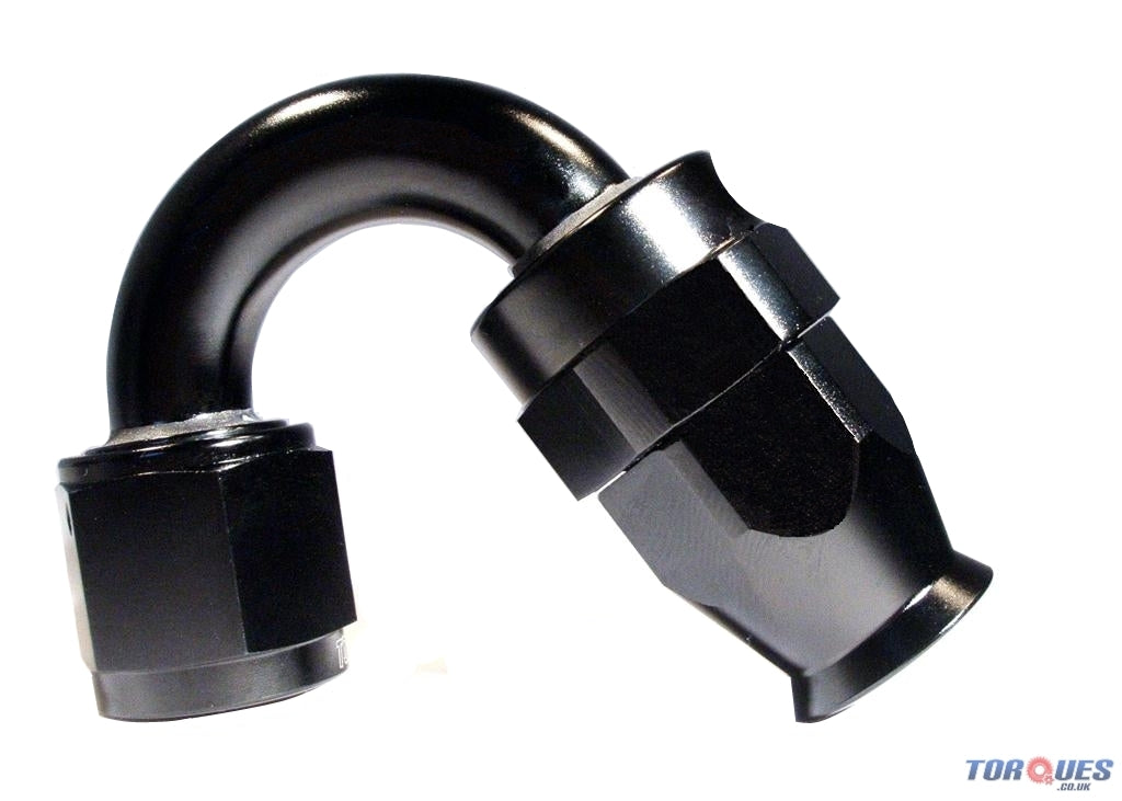 An -4 4an 150 Degree Ptfe Stealth Black Hose Fitting