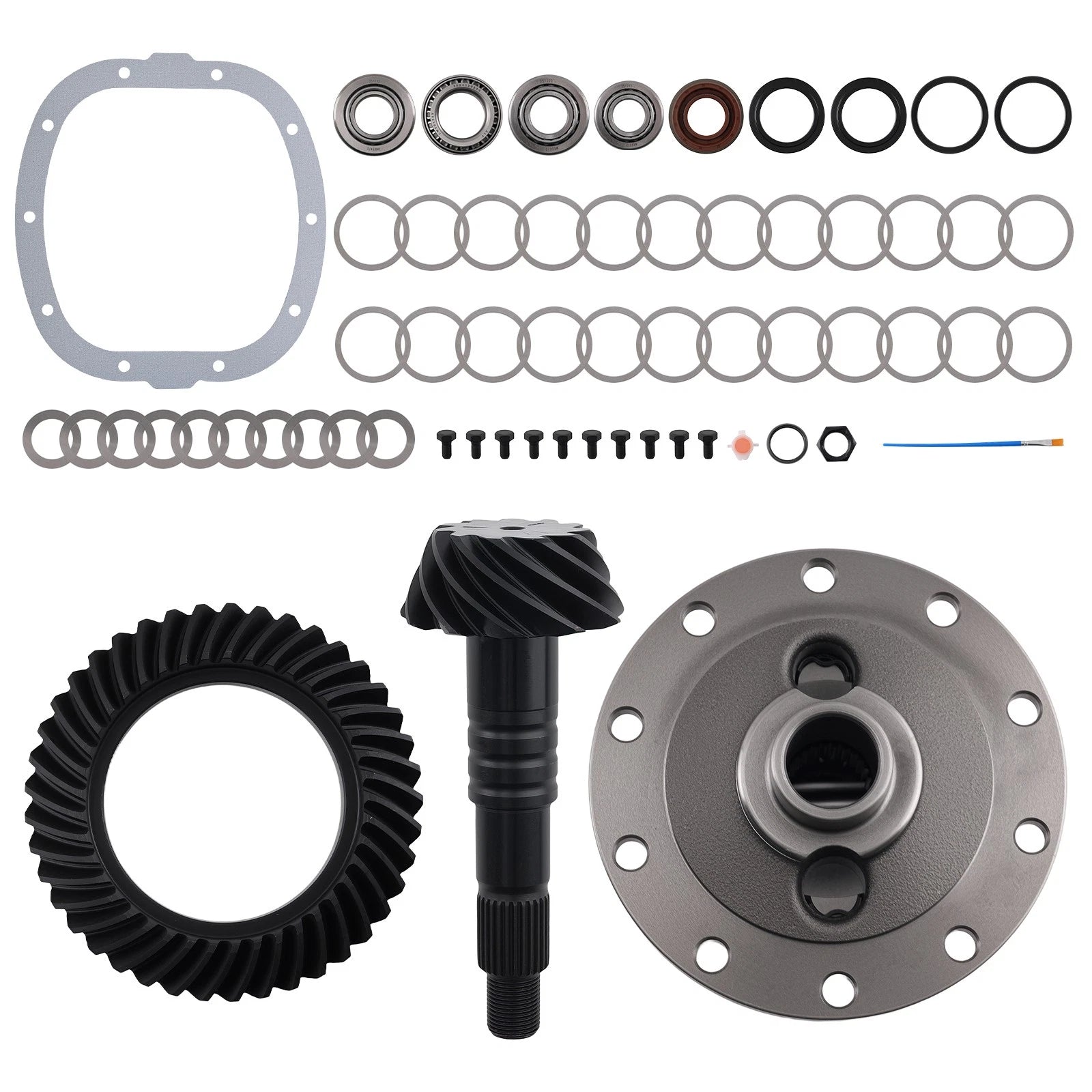 Gear Set Kit 28 Spline For Gm 7.5" 3.73 W/ Differential Bearings