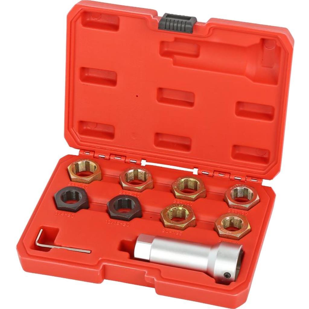 Neilsen 9pc Axle Spindle Rethreading Set