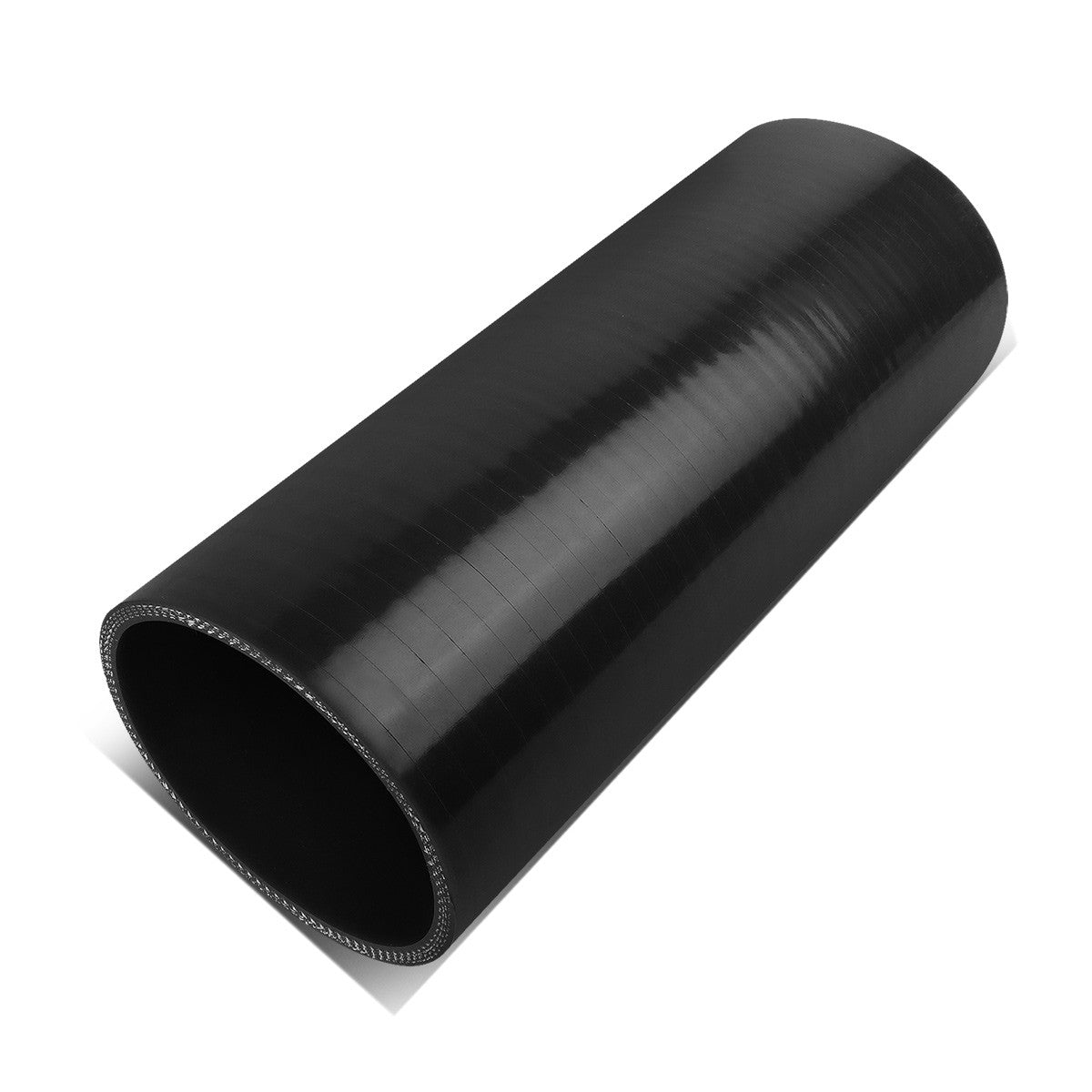 3"Id 8" Long Straight Transition 4-Ply 4ply Black Silicone Intercooler