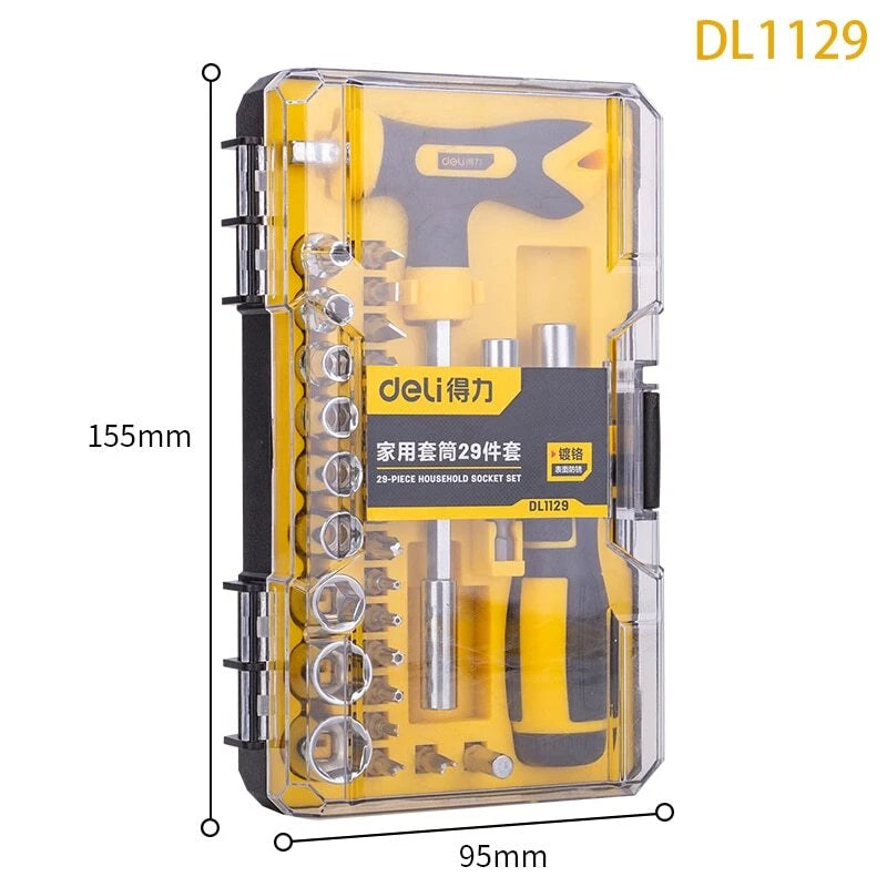 29-Piece Set Uses Steel Hand Tools Non-Slip Wear Auto Parts Equipment Repair