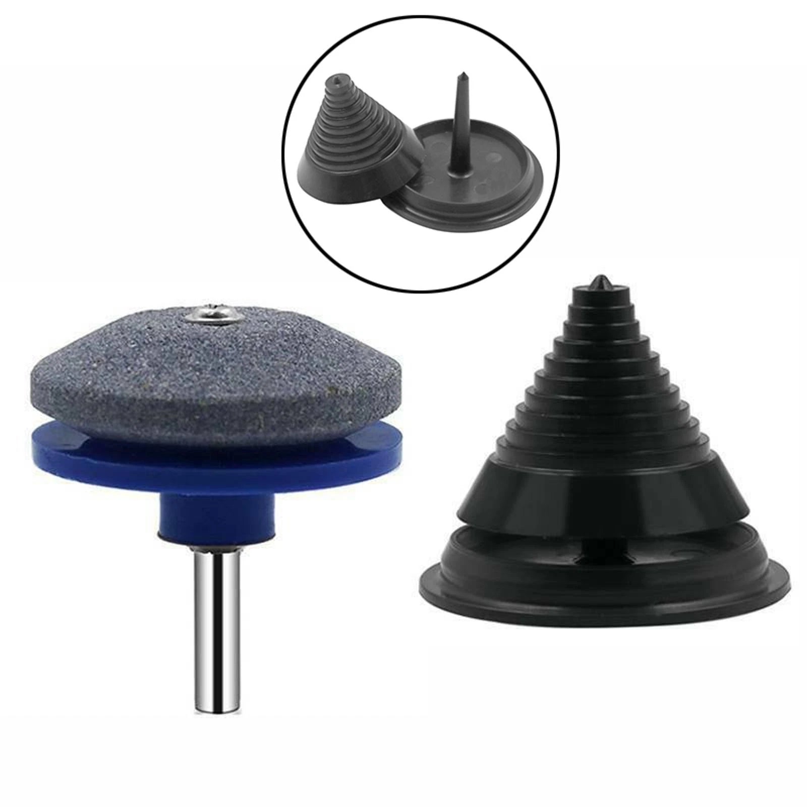 Durable Black Blade Balancer+lawn Mower Sharpener For Brushcutter
