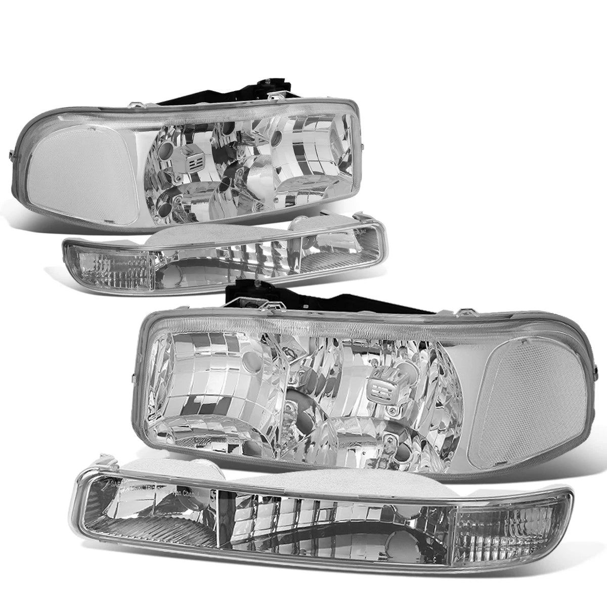 Fit 1999-2007 Gmc Sierra/yukon Chrome Housing Clear | Built Supply Co