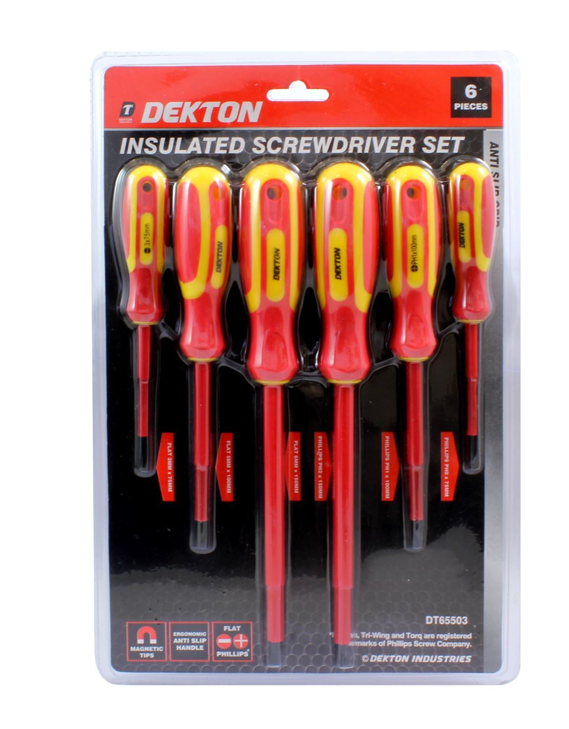 6pc Screwdriver Set with Magnetic Tips
