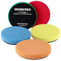 WORKPRO 5PCS 7.5-inch Polishing Pads Sponge Waxing Foam Buffing Kit