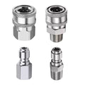 New Npt 3/8in Adapter Kit Garden Pressure Washer Quick Connect Plug