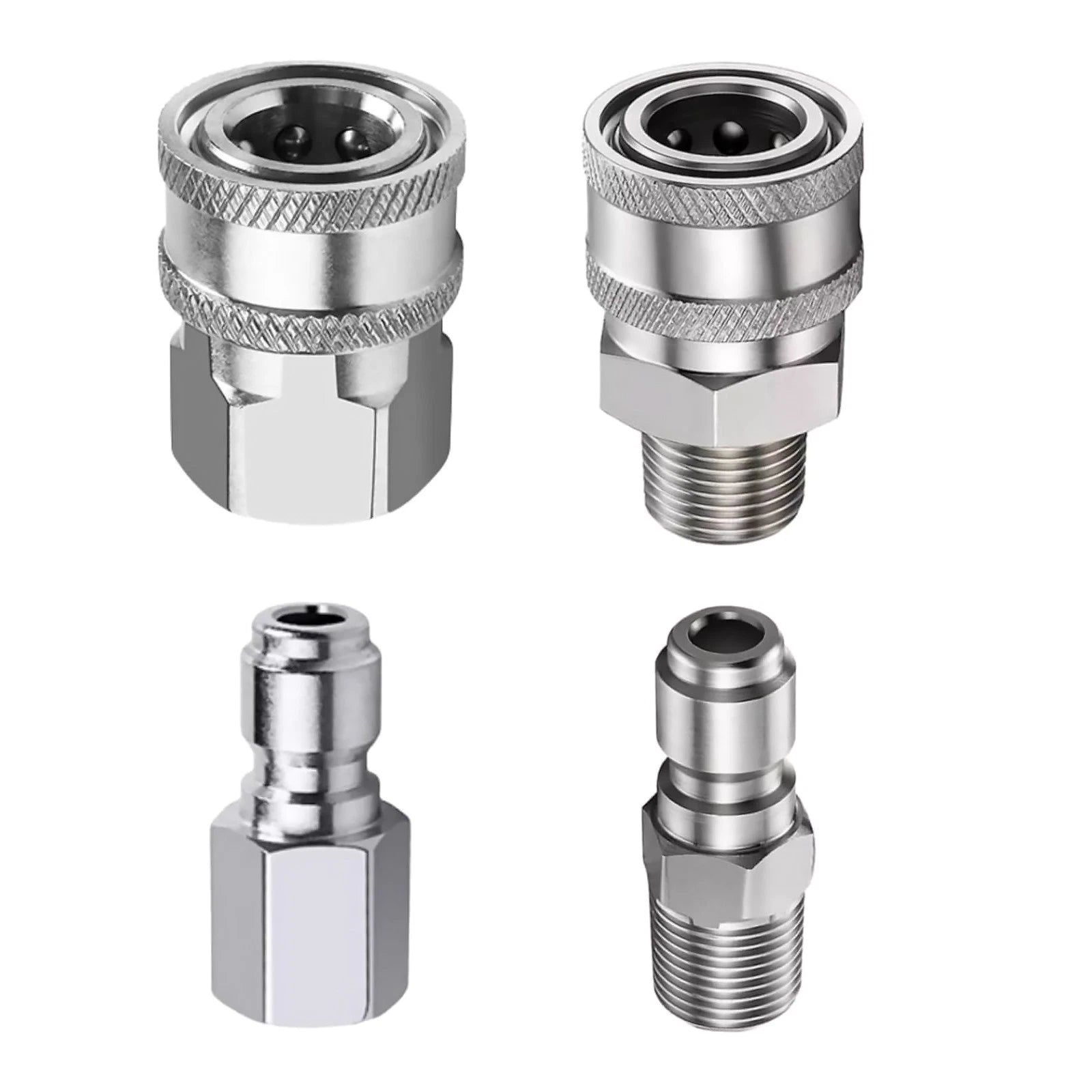 New Npt 3/8in Adapter Kit Garden Pressure Washer Quick Connect Plug
