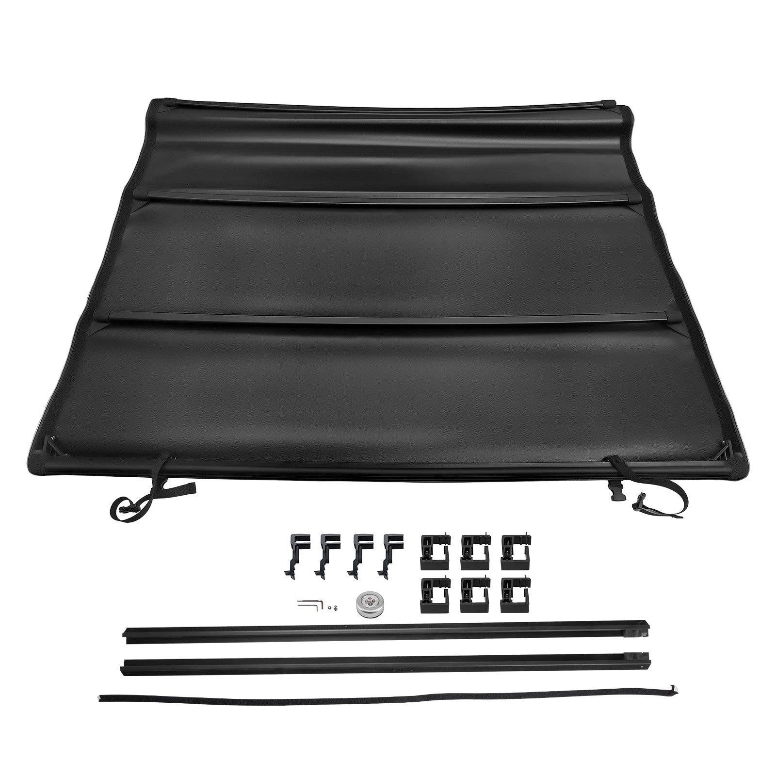 6.4ft Roll Up Truck <Wbr/>bed Tonneau Cover W/LED | Built Supply Co