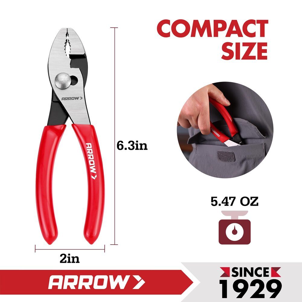 ARROW 6" Slip Joint Pliers by ARROW