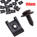 Black Spring Metal U-Type Clip with Screw by Unbranded