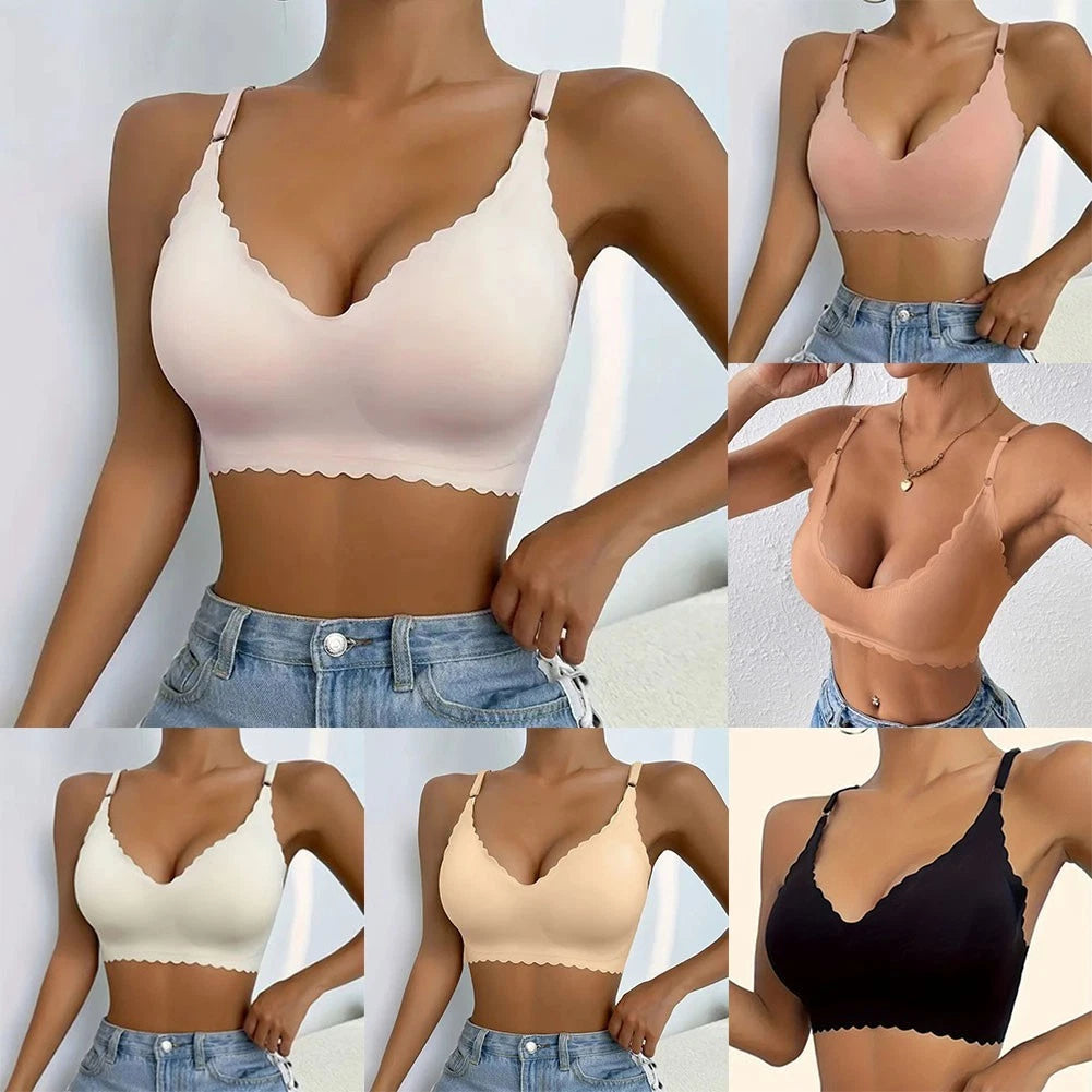 For Ultra Thin Breathable Women Bra Vest Seamless With Push Up And