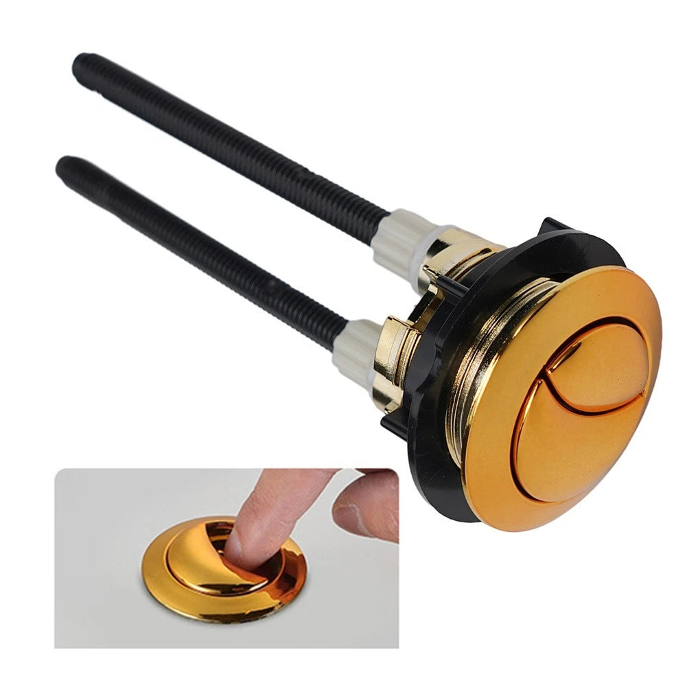38mm Gold Toilet Push Button For Mechanical Top Flush Valve Dual Flush