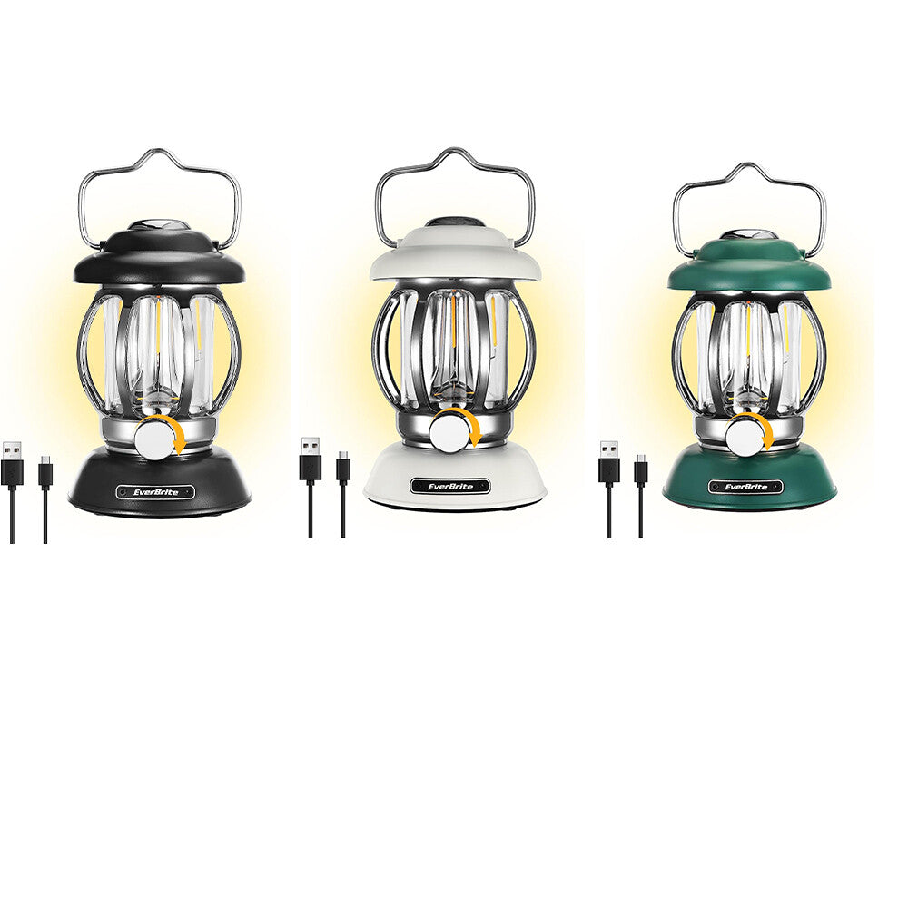 Camping Lantern LED Lamp USB Rechargeable Tent Flashlight Outdoor