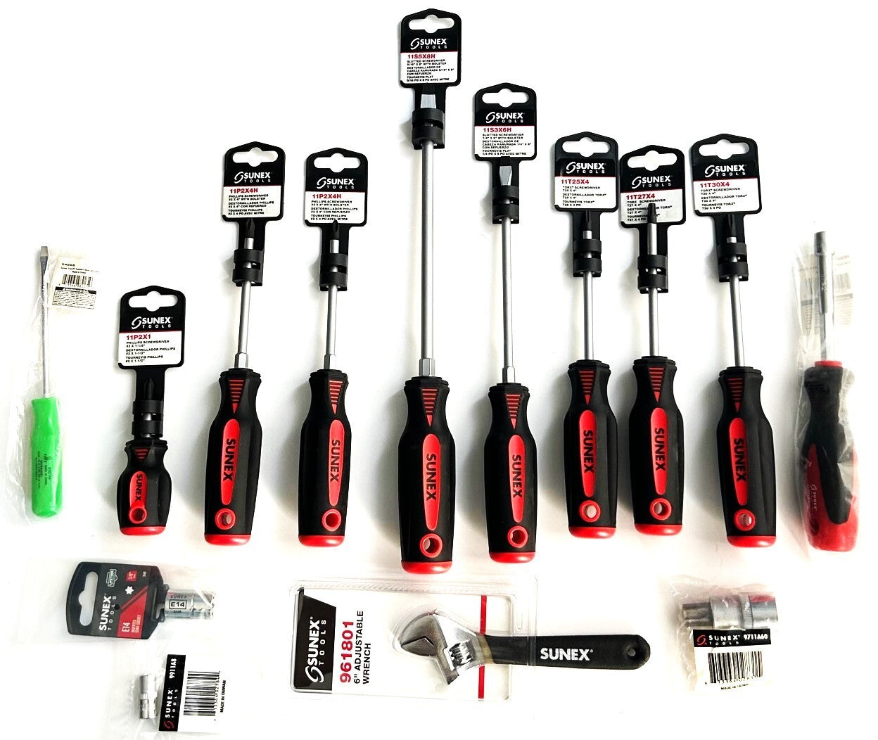 14pc Sunex Tools Screwdriver Set Assortment