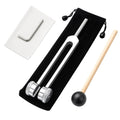 128hz Yoga Meditation Tuning Fork Set With Pouch And Silicone Reflex