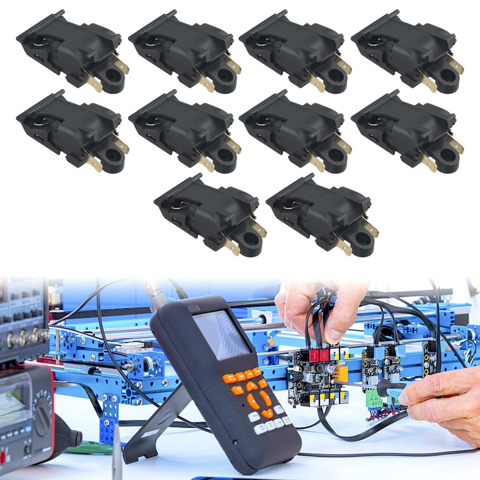 10PCS Electric Kettle Switch Thermostat Temperature Control Black BundleOpens in