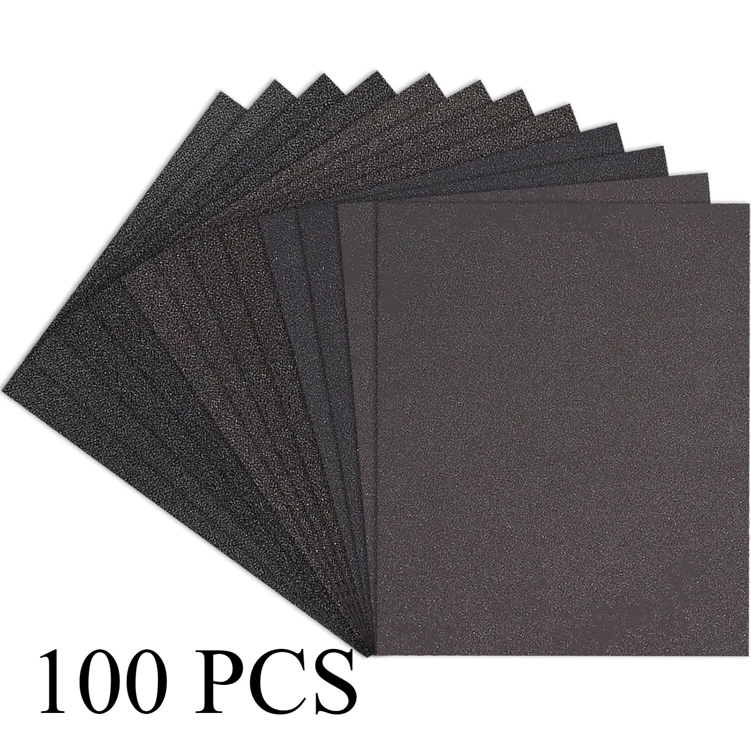 Premium Sandpaper 9" x 11" 80-3000 Grits Silicon Carbide Wet Dry