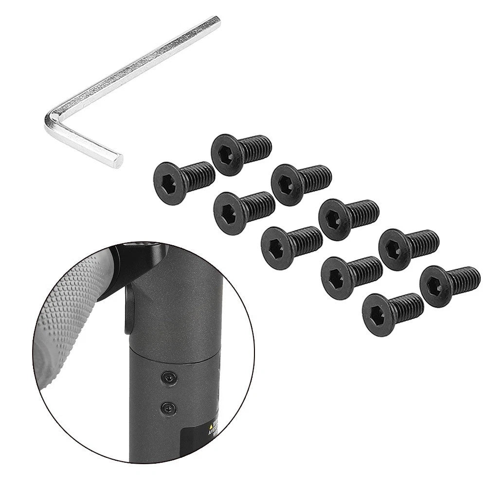 Reliable Useful Screw Kit Mounting Screw Scooter Stainless Steel Black
