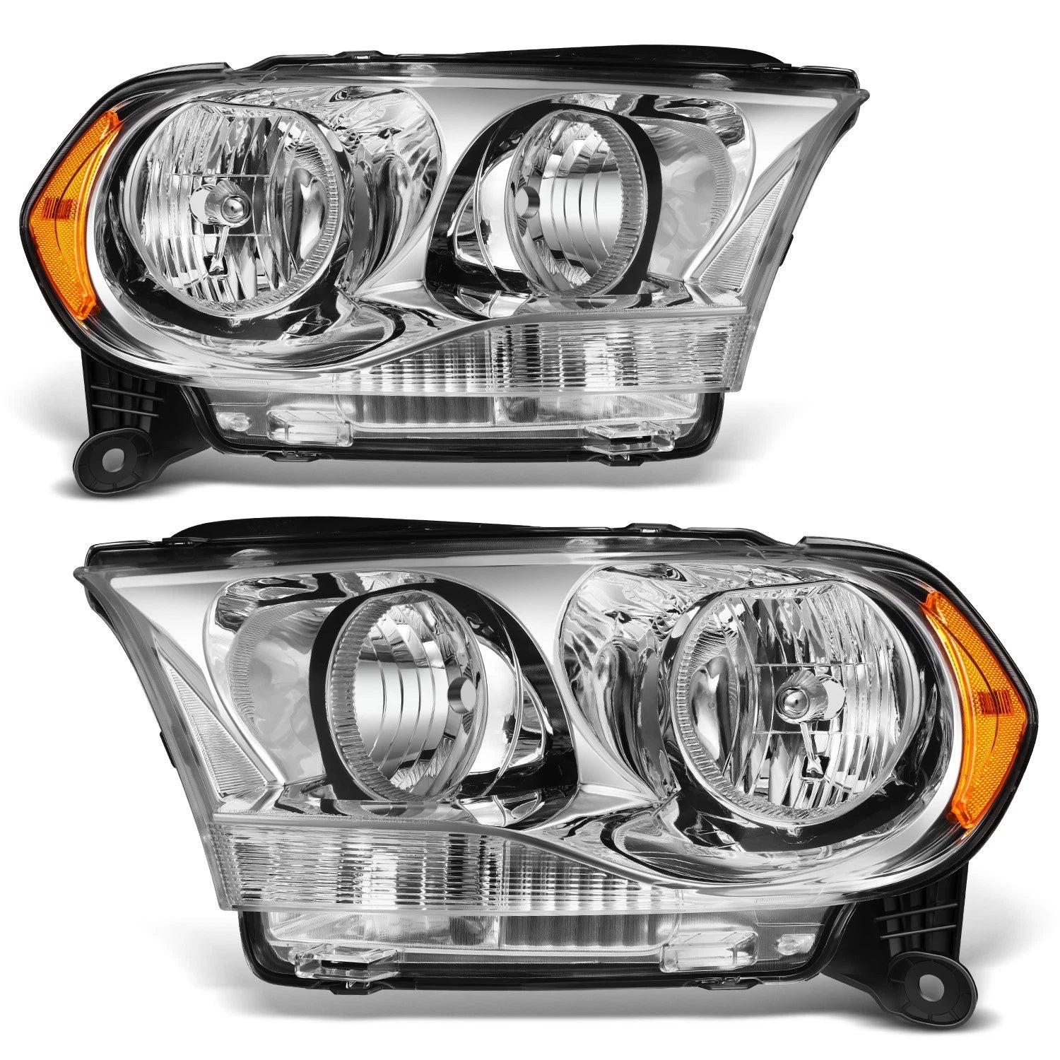 Fit 11-13 Dodge Durango Chrome Housing Amber Corner | Built Supply Co