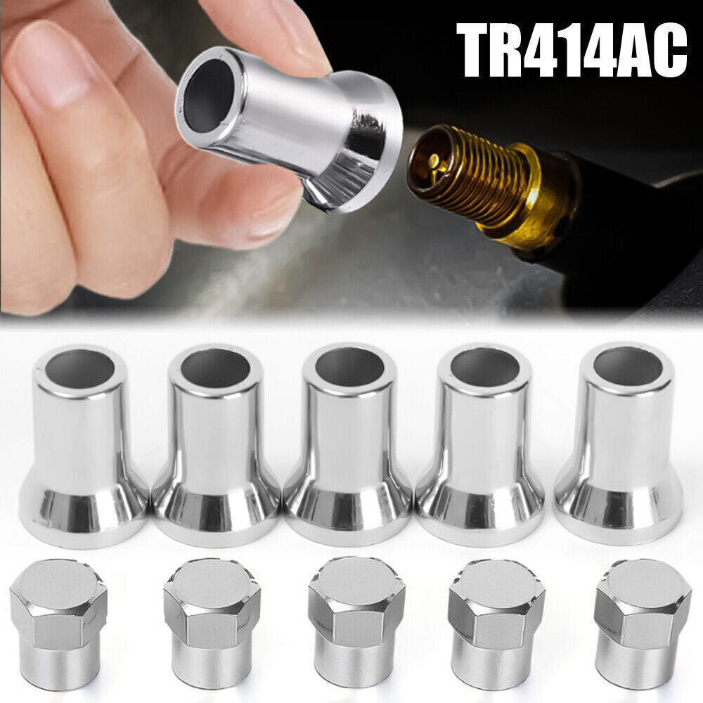 TR414 Chrome Car Parts Truck Tire Wheel Tyre Valve Stem Hex Cap w/