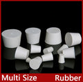 Rubber Bung Stopper Tapered Plug Solid White