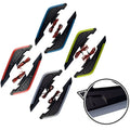 Side Wing Led Light Kit 12V Motorcycle Aerodynamic Spoiler Lamps Abs