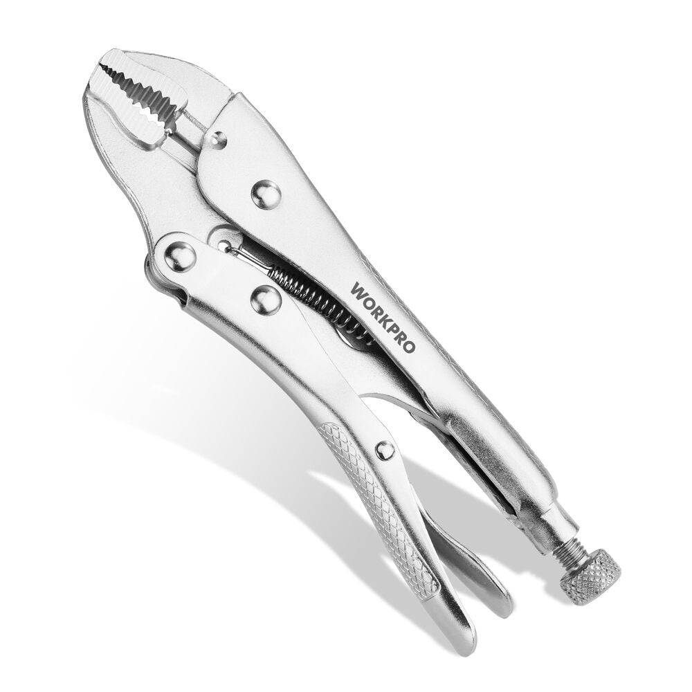 WORKPRO Locking Plier 4-inch Curved Jaw Adjustable Vice Grip Plier