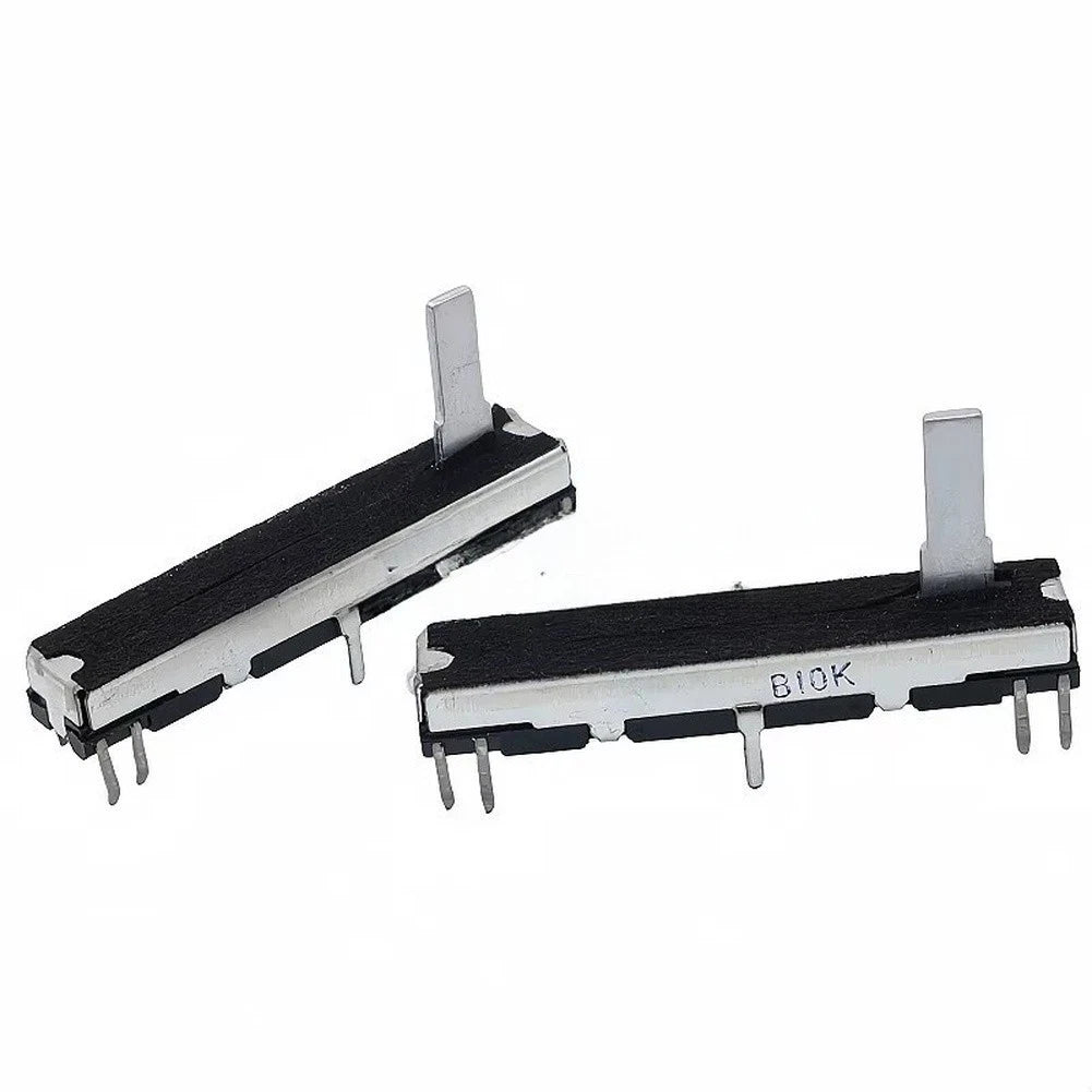 45mm Linear Taper Dual Slide Fader Potentiometer B10k B50k For Audio