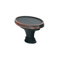 2 Pack Oval Oblong 1-17/32" Brushed Oil-rubbed Bronze Cabinet Knob