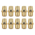 Brass Hex Nipple Connectors 1/4 Inch For Air Line Hose Applications