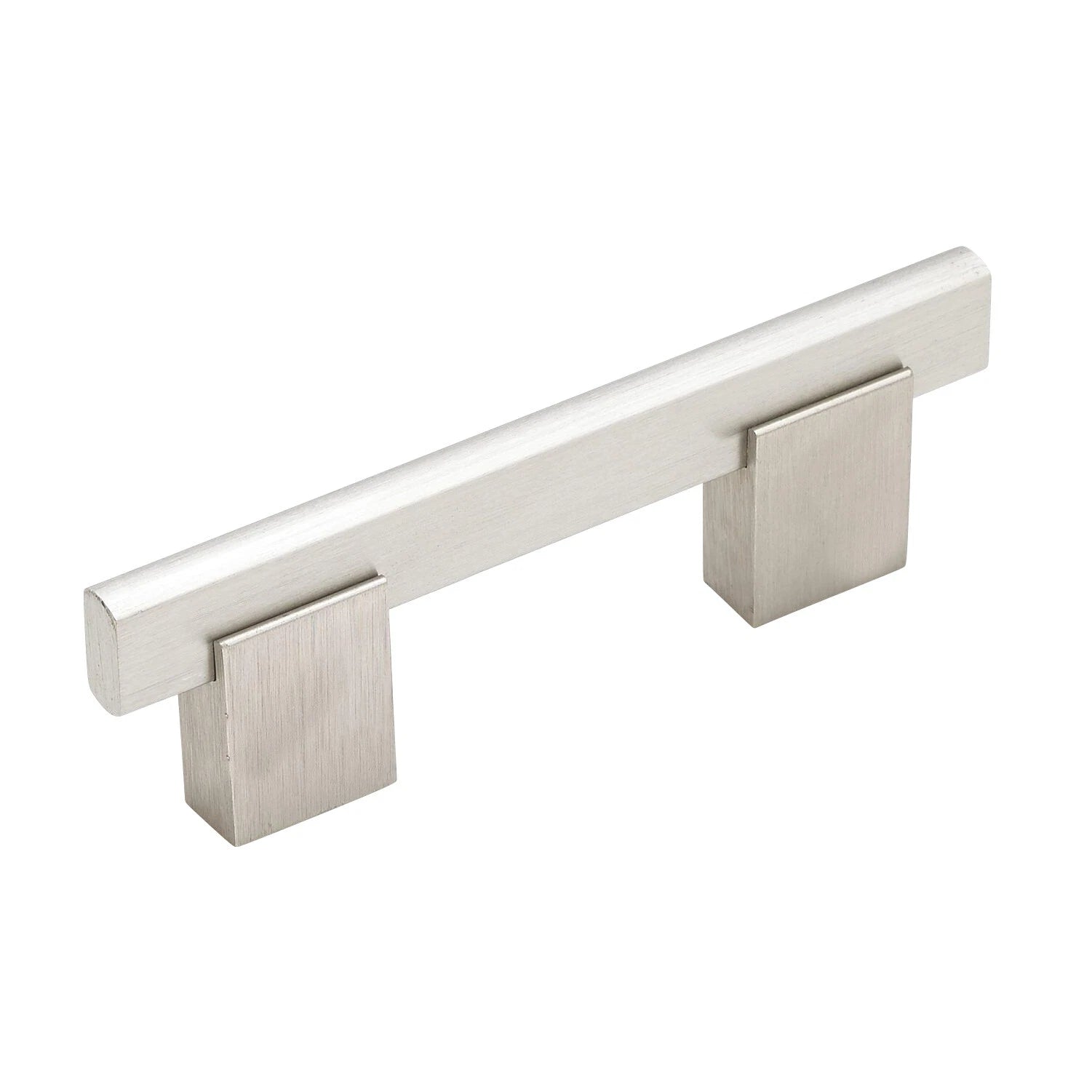 Bridge Style Metal Handle, Brushed Nickel, 4-1/4" (108 Mm) Overall