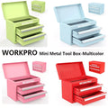 2 Drawers Multi-color Mini Metal Tool Box Top Storage W/magnetic