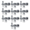 3/8" OD x 5/8" OD Compression Angle Valve 10 Pack