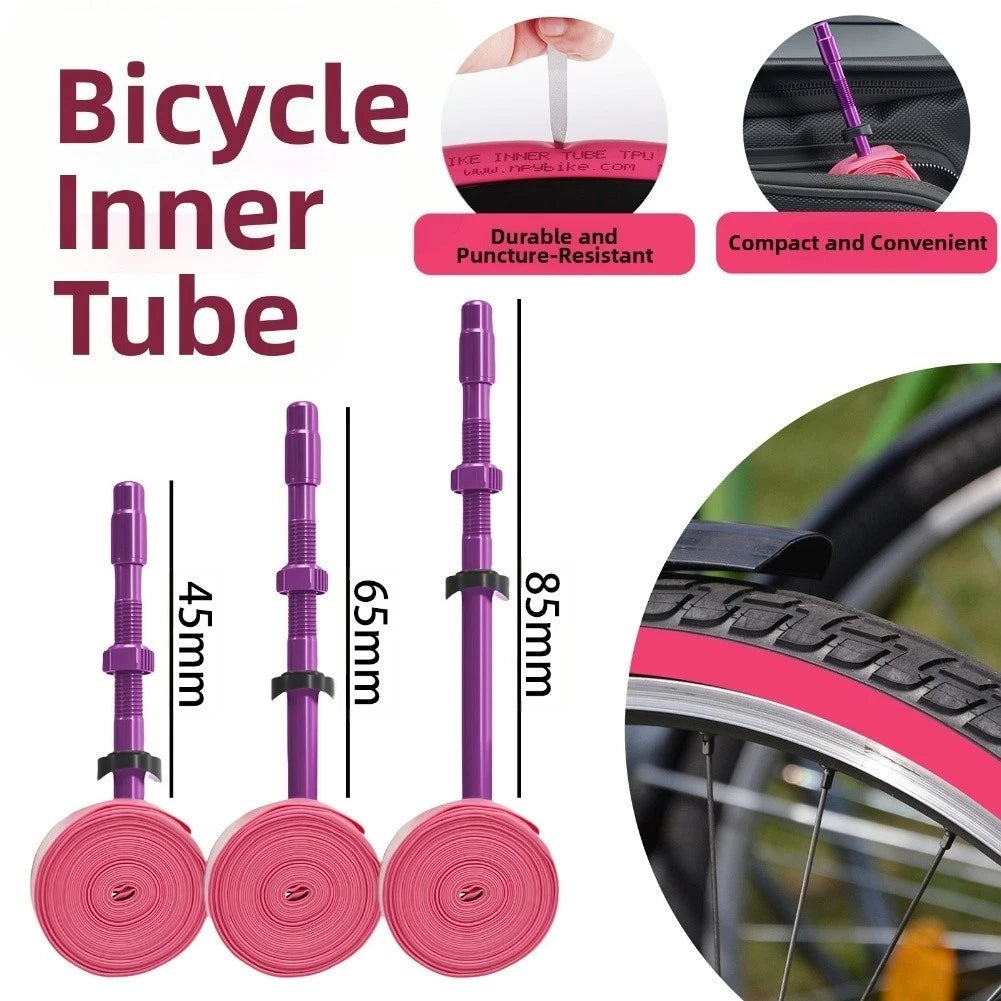 Lightweight Bicycle Inner Tube 38g Metal Valve Removable Core