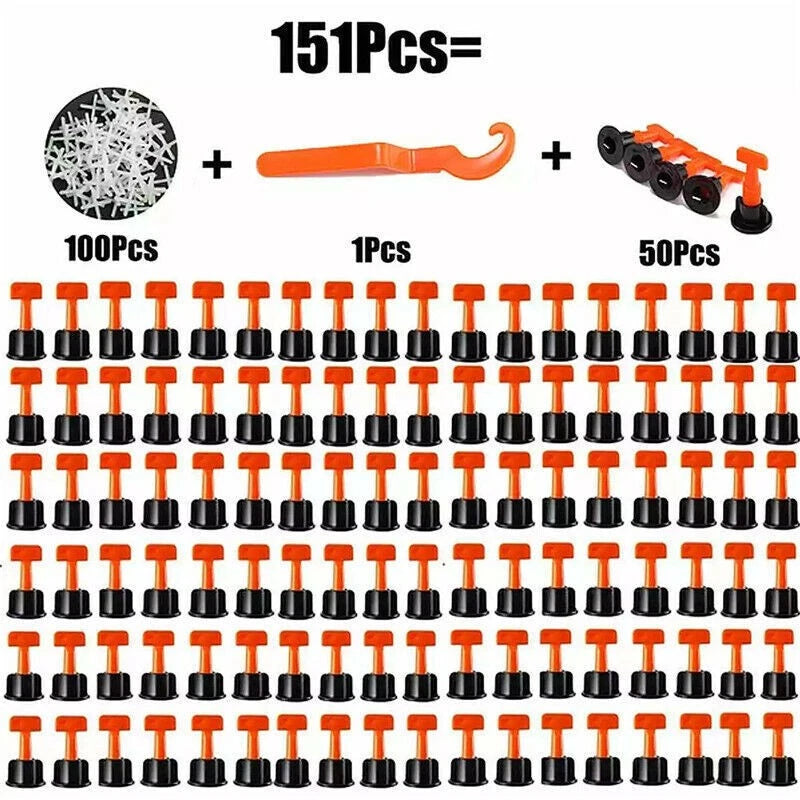 Tile Leveling System Reusable Flat Ceramic T-lock Locator Spacer