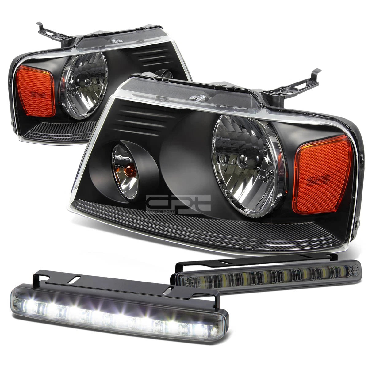 Black Headlight+ambe<wbr/>r Lens Corner+LED Fog | Built Supply Co