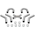 Universal 2.5" Od Piping 18-gauge Wall Mandrel Bend Exhaust System